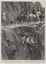 Berggefahren in Afghanistan, ein Unfall der Wache des Emirs